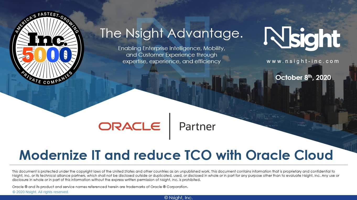 On-Demand Oracle Cloud Webinar