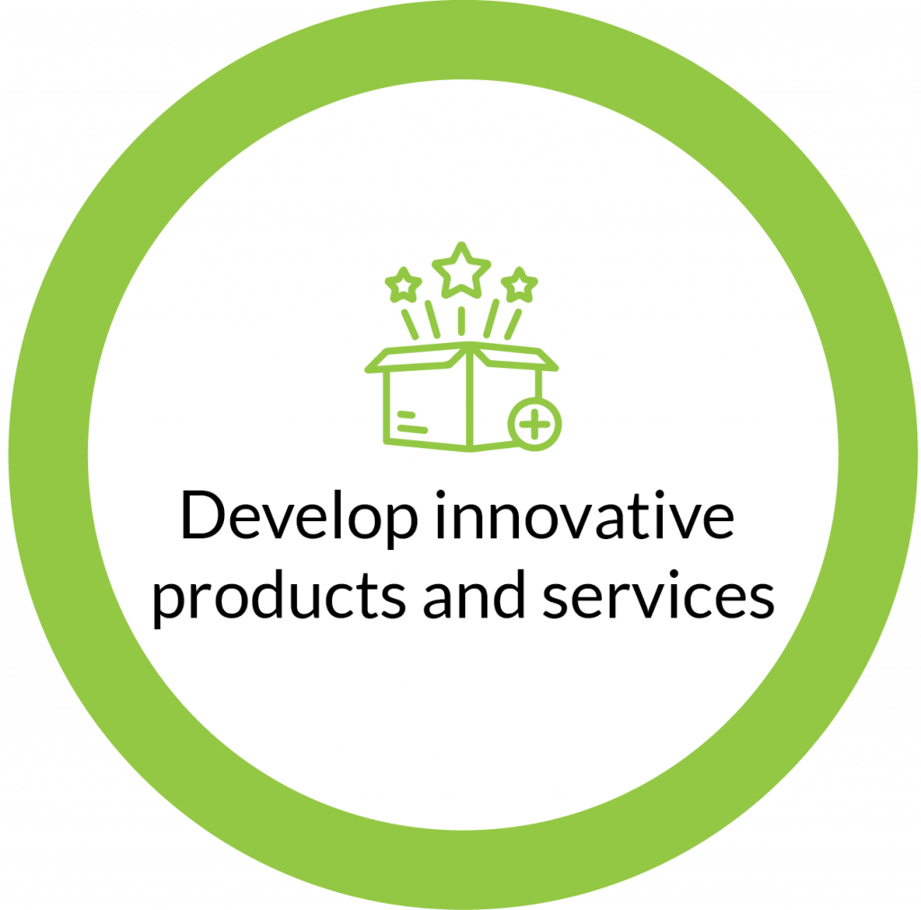 Develop innovative products and services