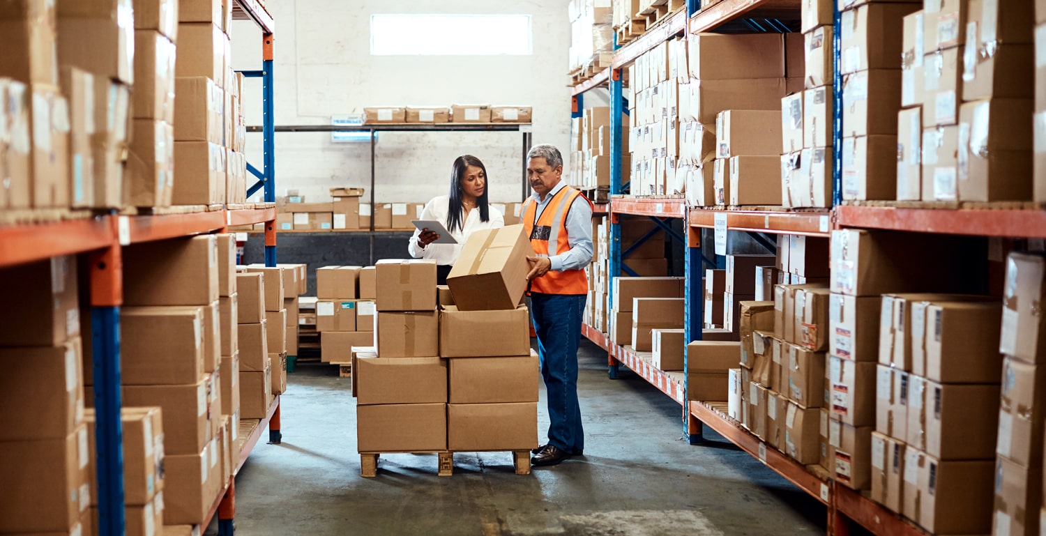 Nsight illustration depicting warehouse automation and streamlined operations with SAP Extended Warehouse Management (EWM)